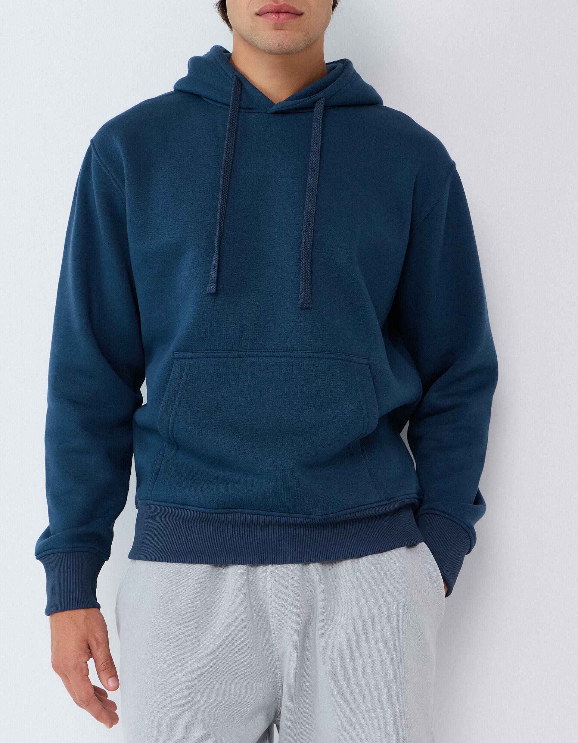 Comprar Online Sweatshirt Com Capuz, Homem, Azul Escuro