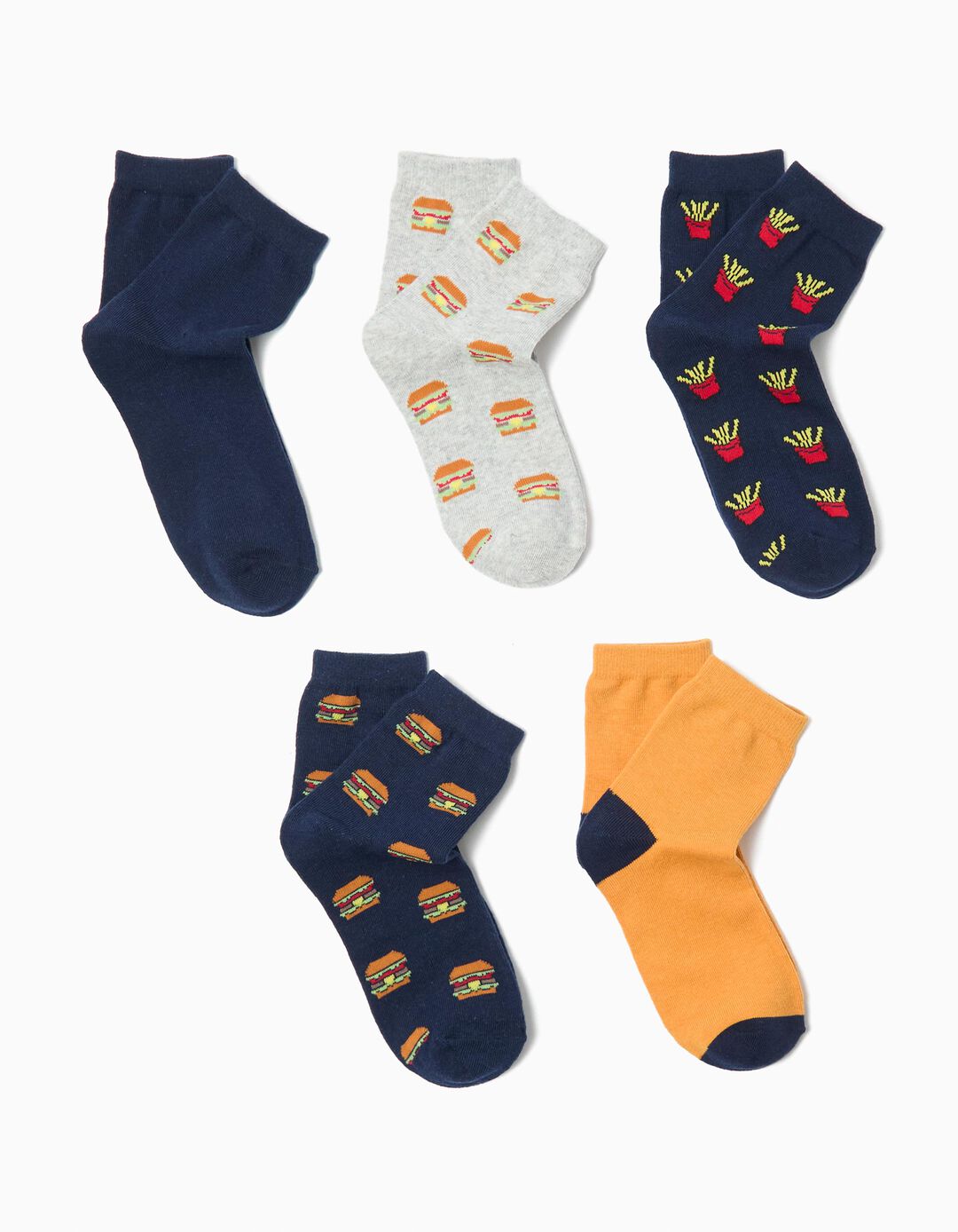 Pack 5 Pares de Meias, Menino, Multicor