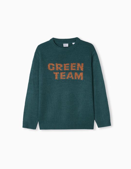 Knitted Jumper, Boys, Green