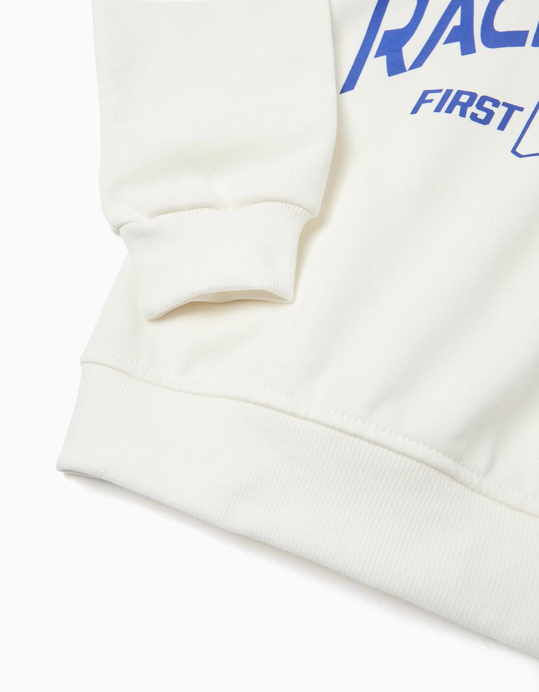 Sweatshirt de Felpa Capuz, Menino, Branco