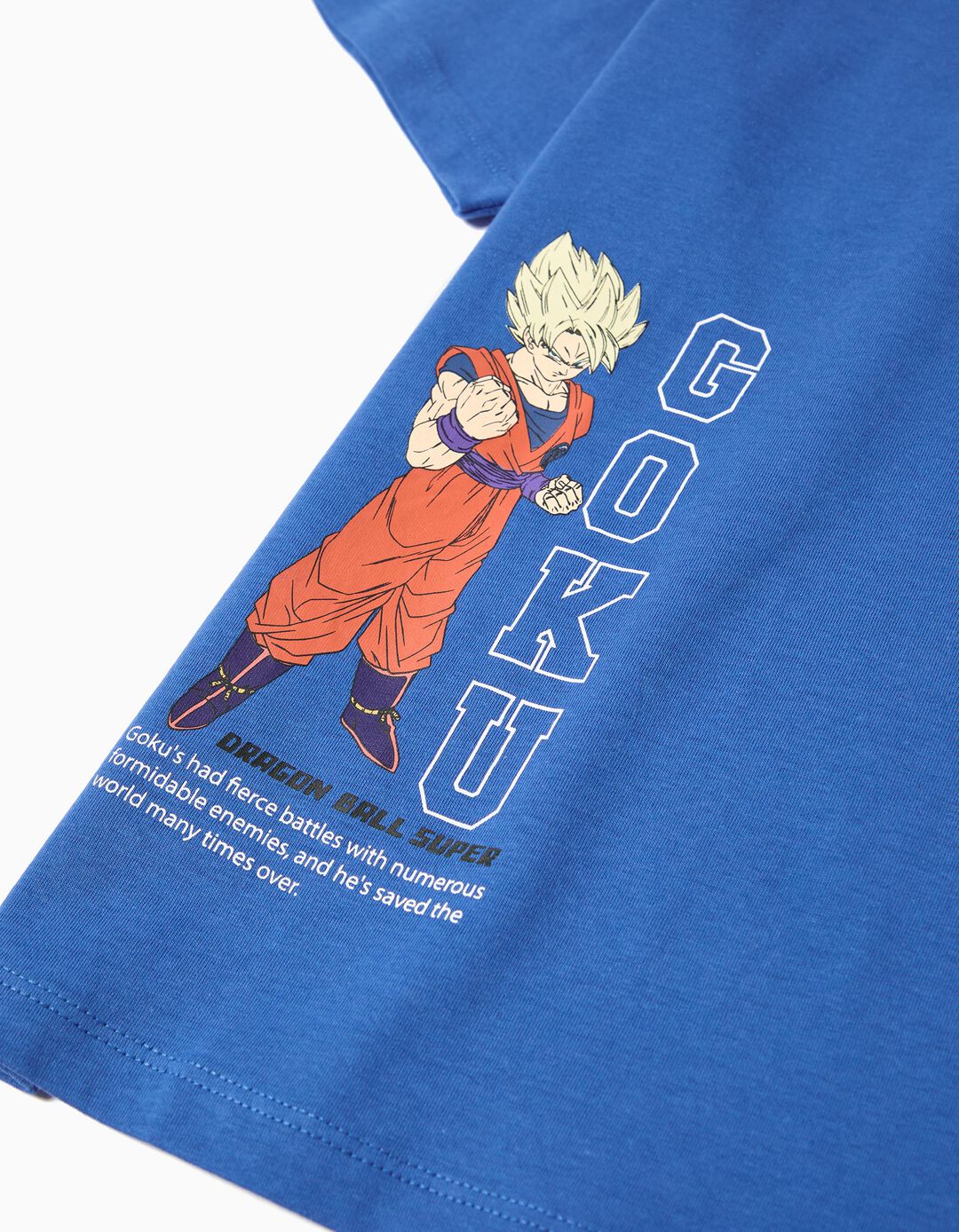 T-shirt 'Goku', Menino, Azul 
