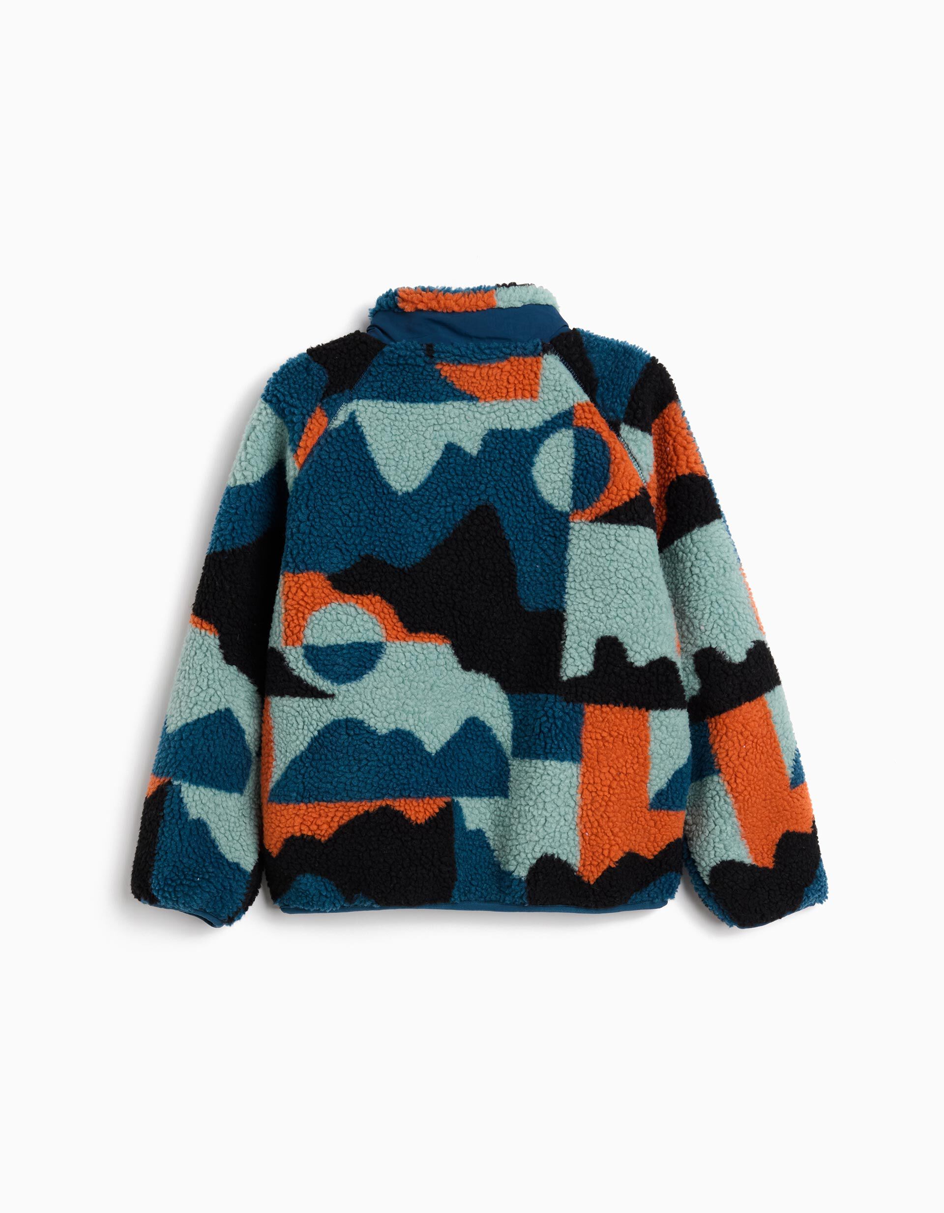 Comprar Online Casaco de Sherpa, Menino, Azul