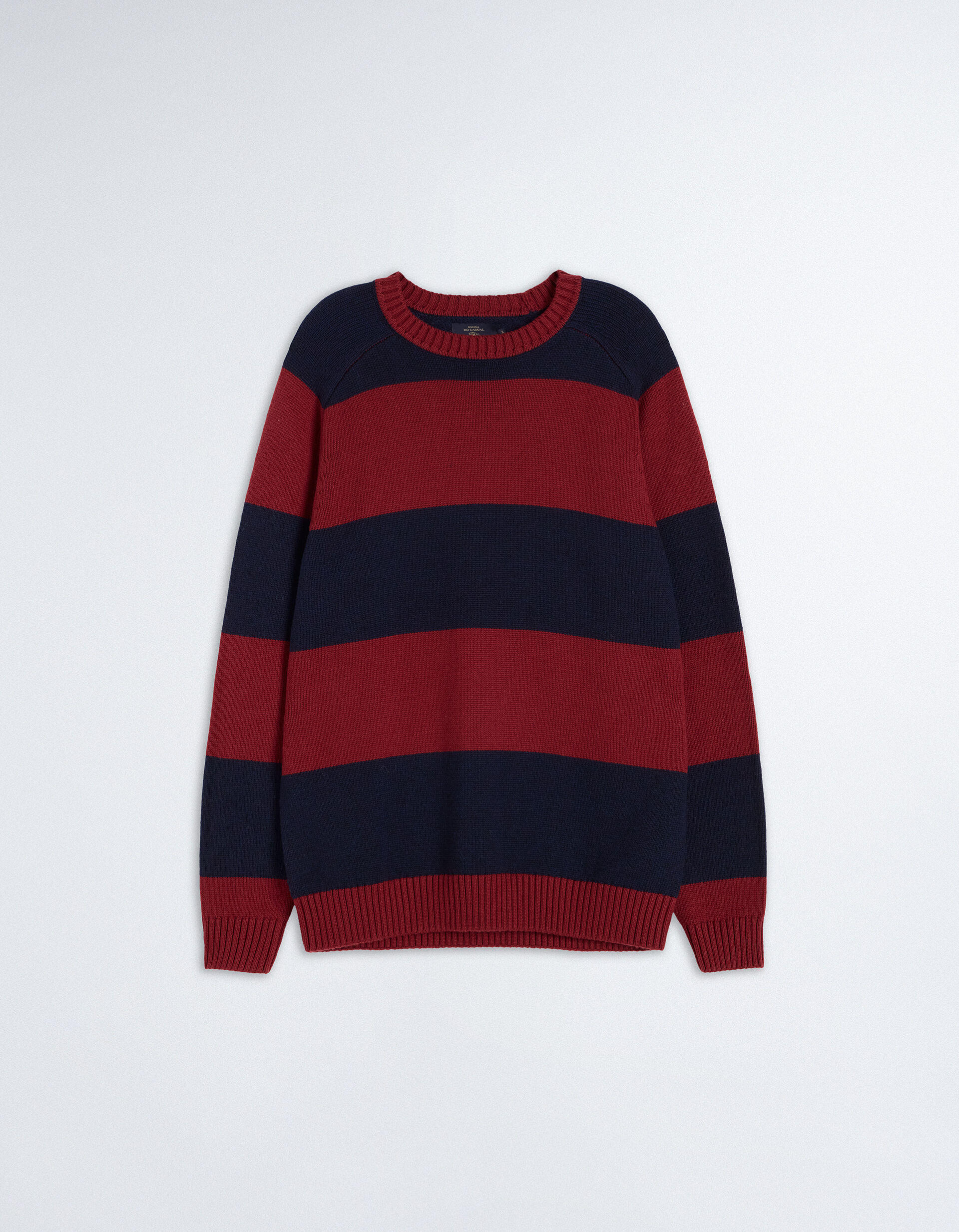 Comprar Online Striped Knit Sweater Wool Blend, Men, Red