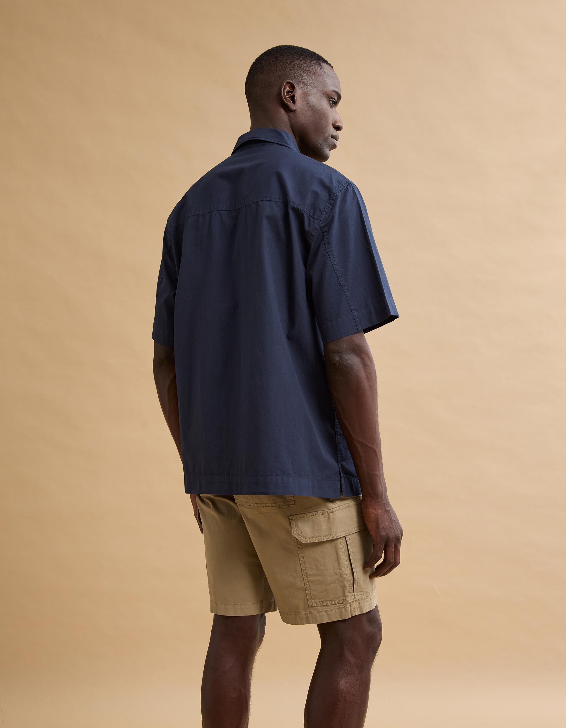 Comprar Online Camisa Popline, Homem, Azul