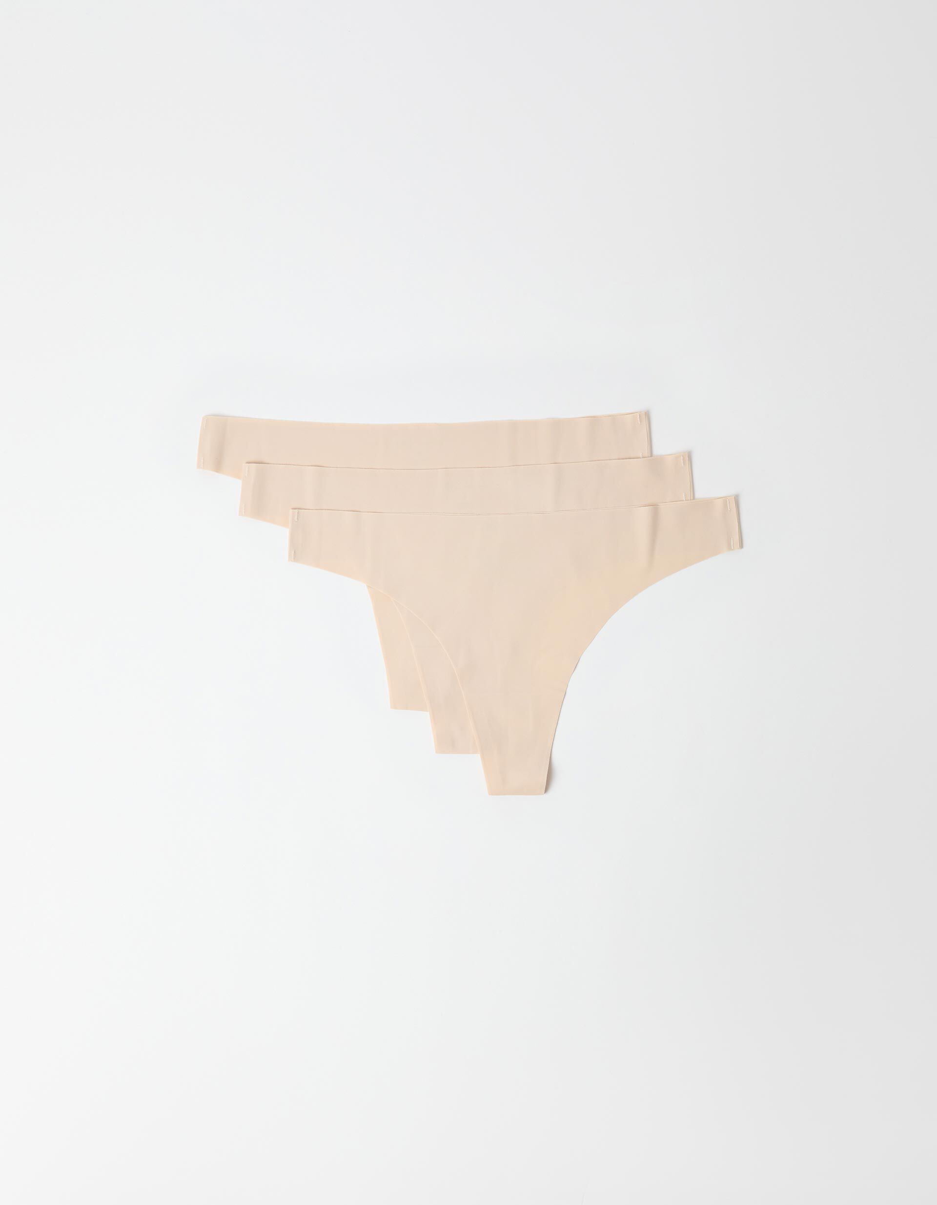 Comprar Online Pack 3 Cuecas Invis&iacute;veis, Mulher, Bege Claro