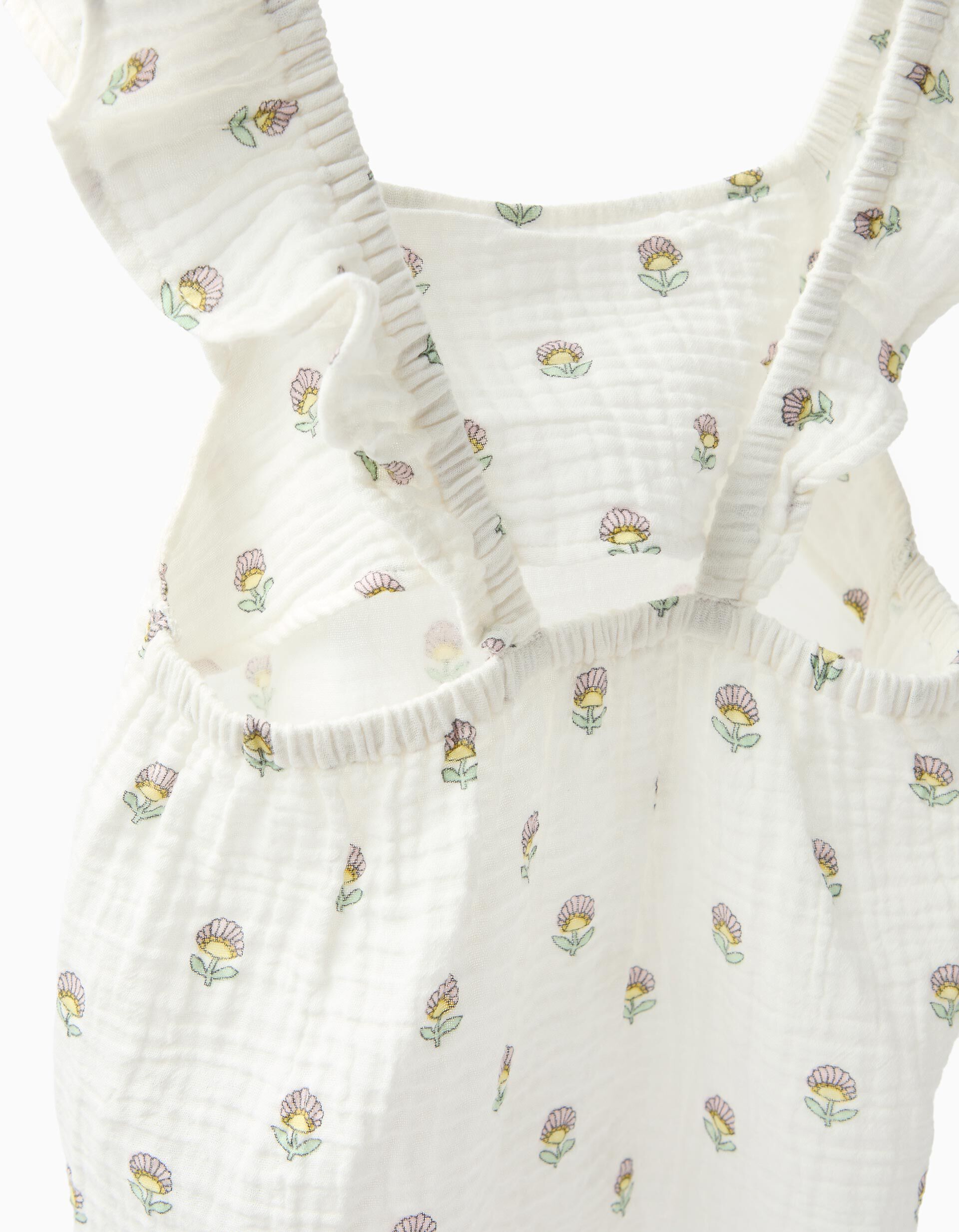 Comprar Online Top De Folhos, Menina, Branco
