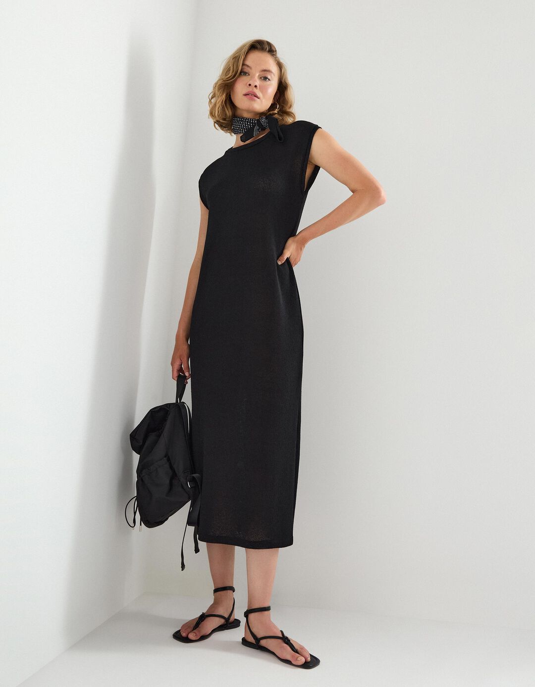 Vestido Comprido, Mulher, Preto