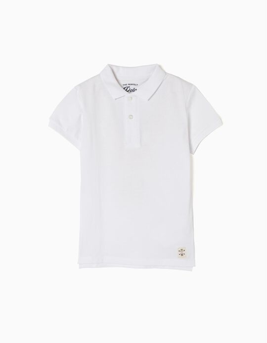 Polo para Menino, Branco