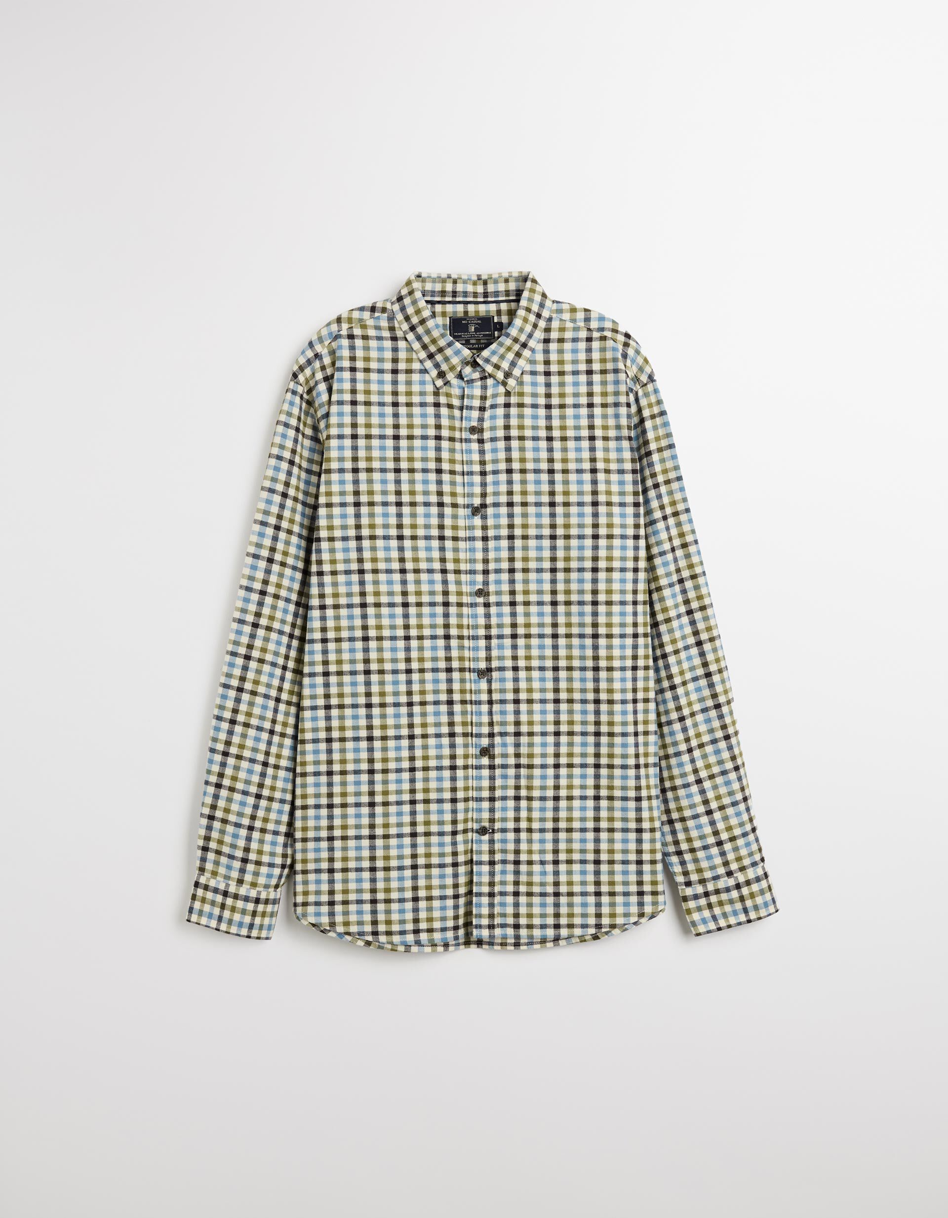 Comprar Online Camisa de Xadrez, Homem, Verde