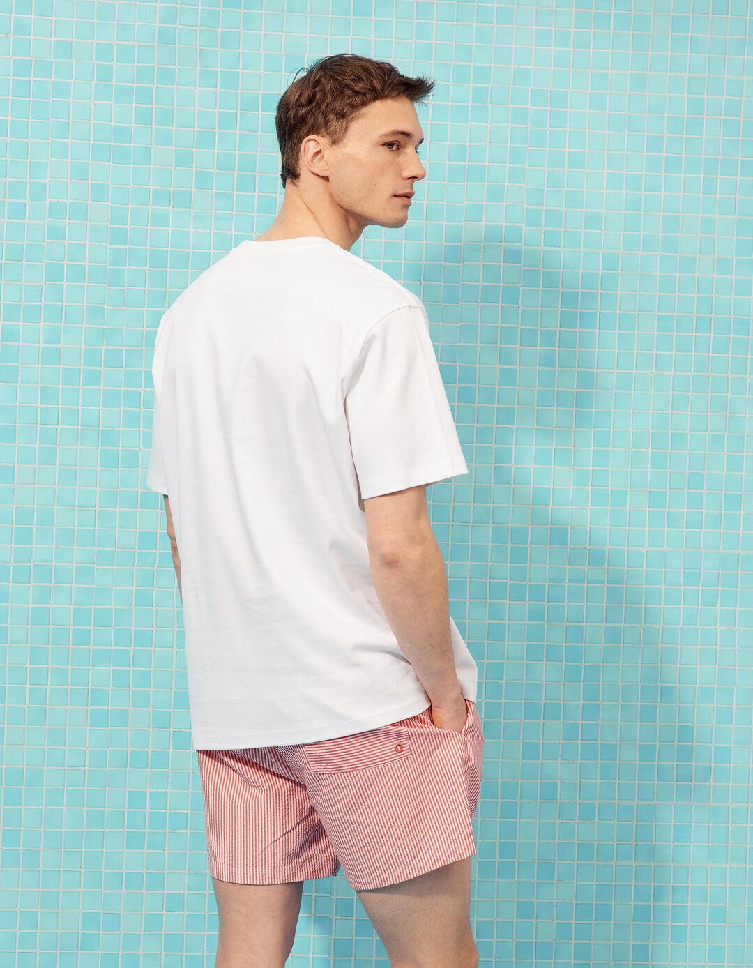 T-shirt, Homem, Branco