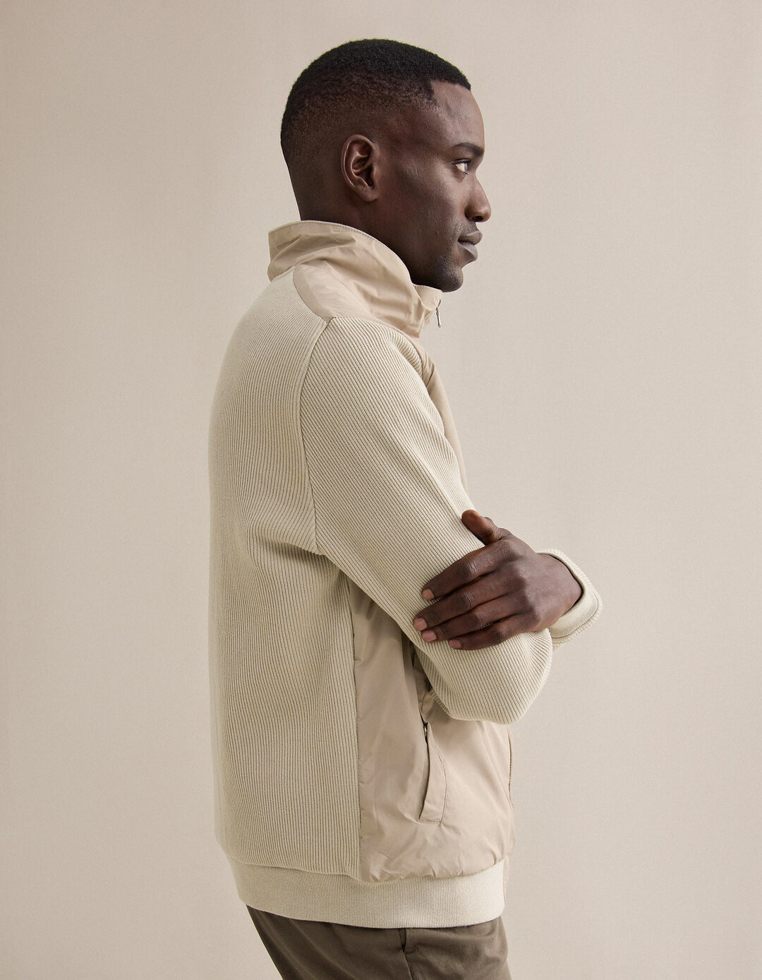 Casaco, Homem, Bege Escuro