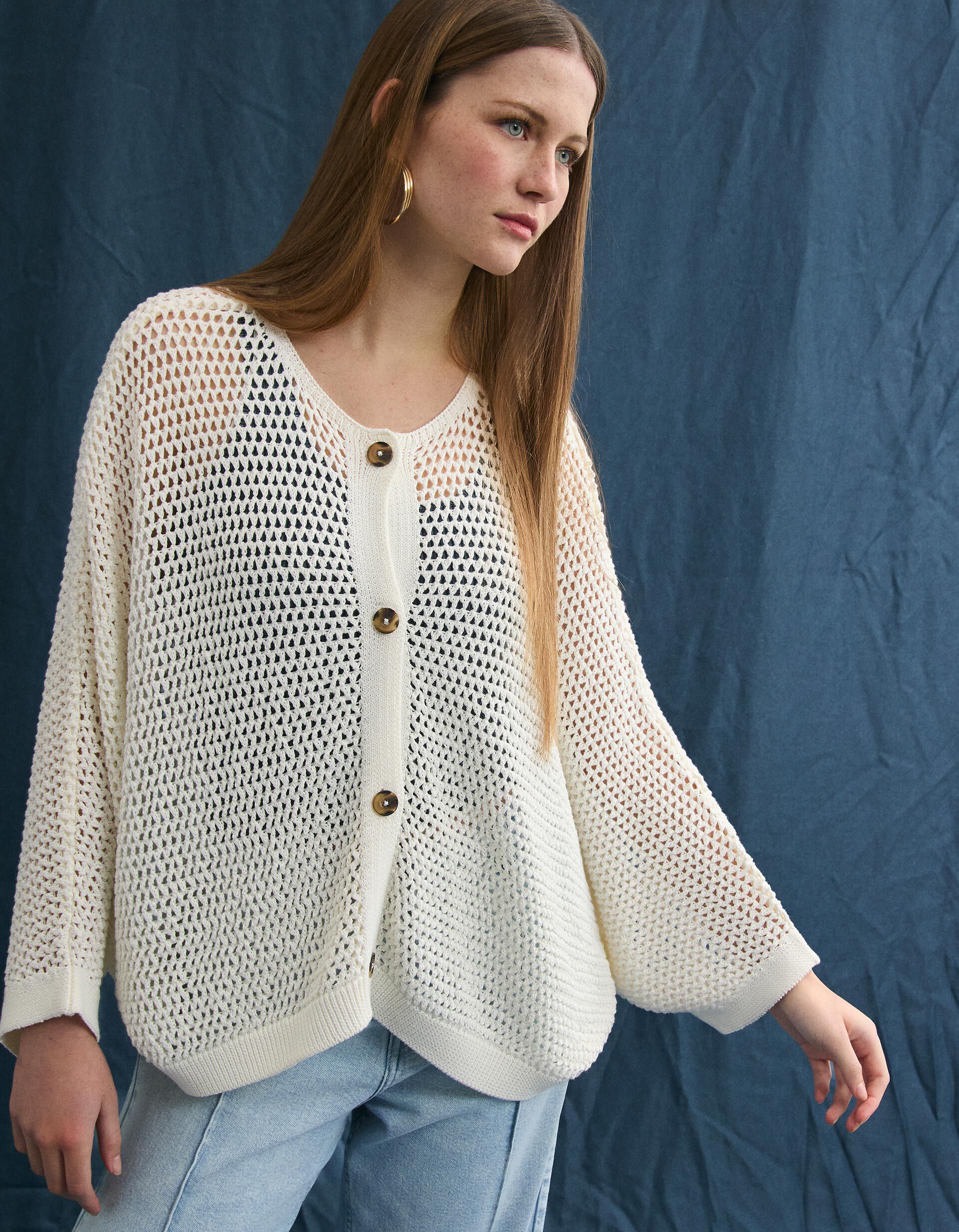 Comprar Online Casaco de Malha, Mulher, Cru