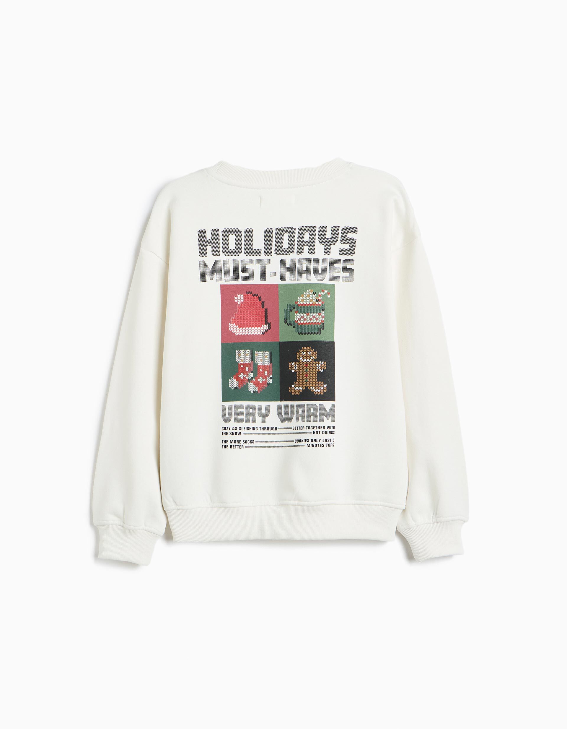 Comprar Online Sweatshirt Cardada, Menino, Branco