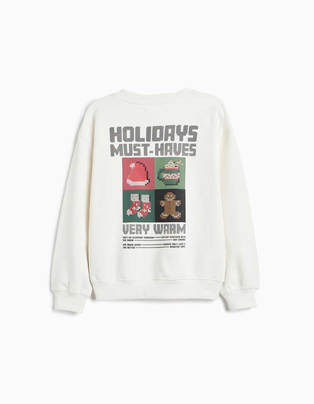 Sweatshirt Cardada, Menino, Branco