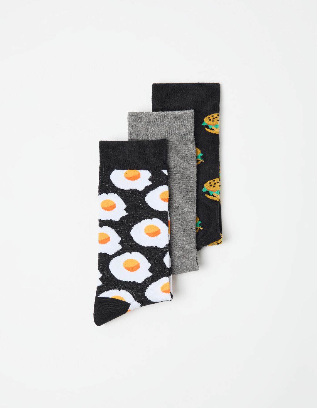 Pack 3 Pares de Meias, Homem, Cinzento