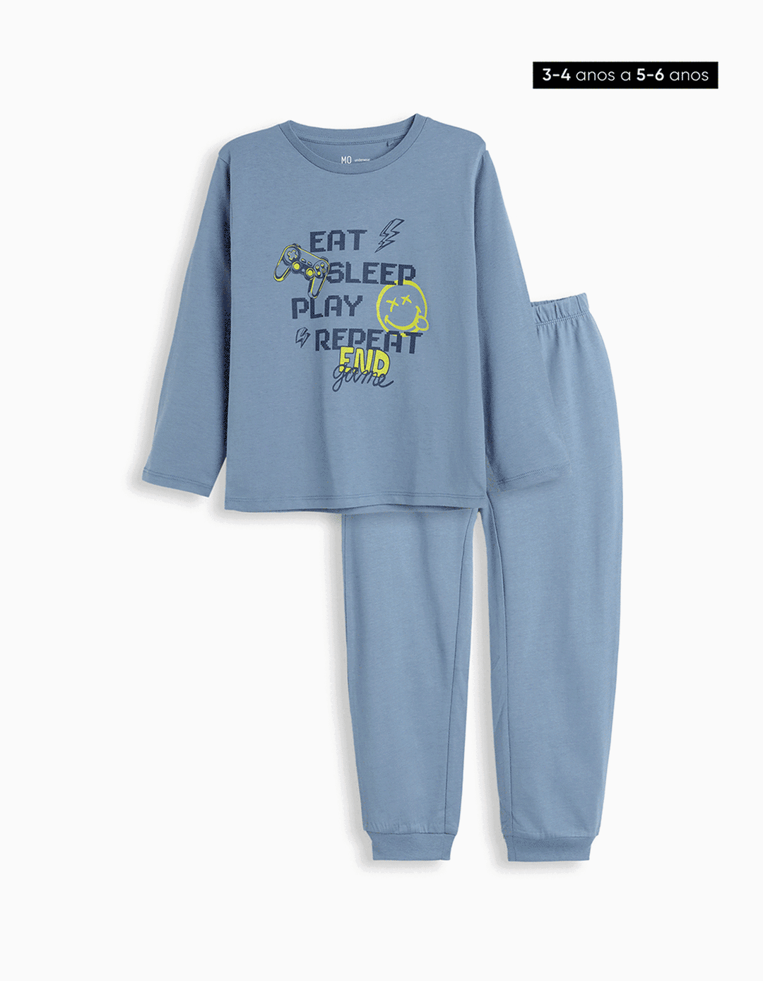Pijama, Menino, Azul Claro