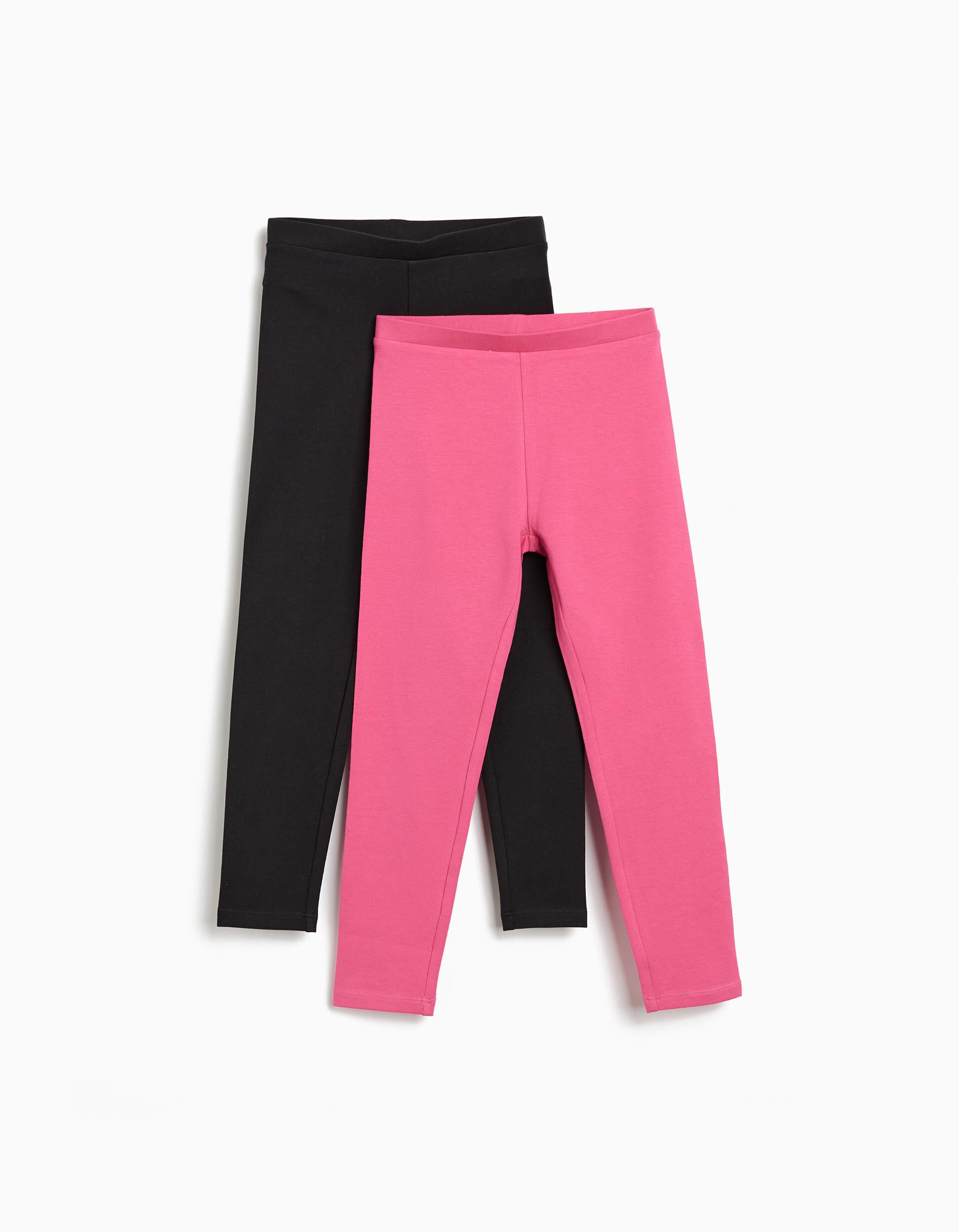 Comprar Online Pack 2 Leggings, Menina, Rosa Escuro 