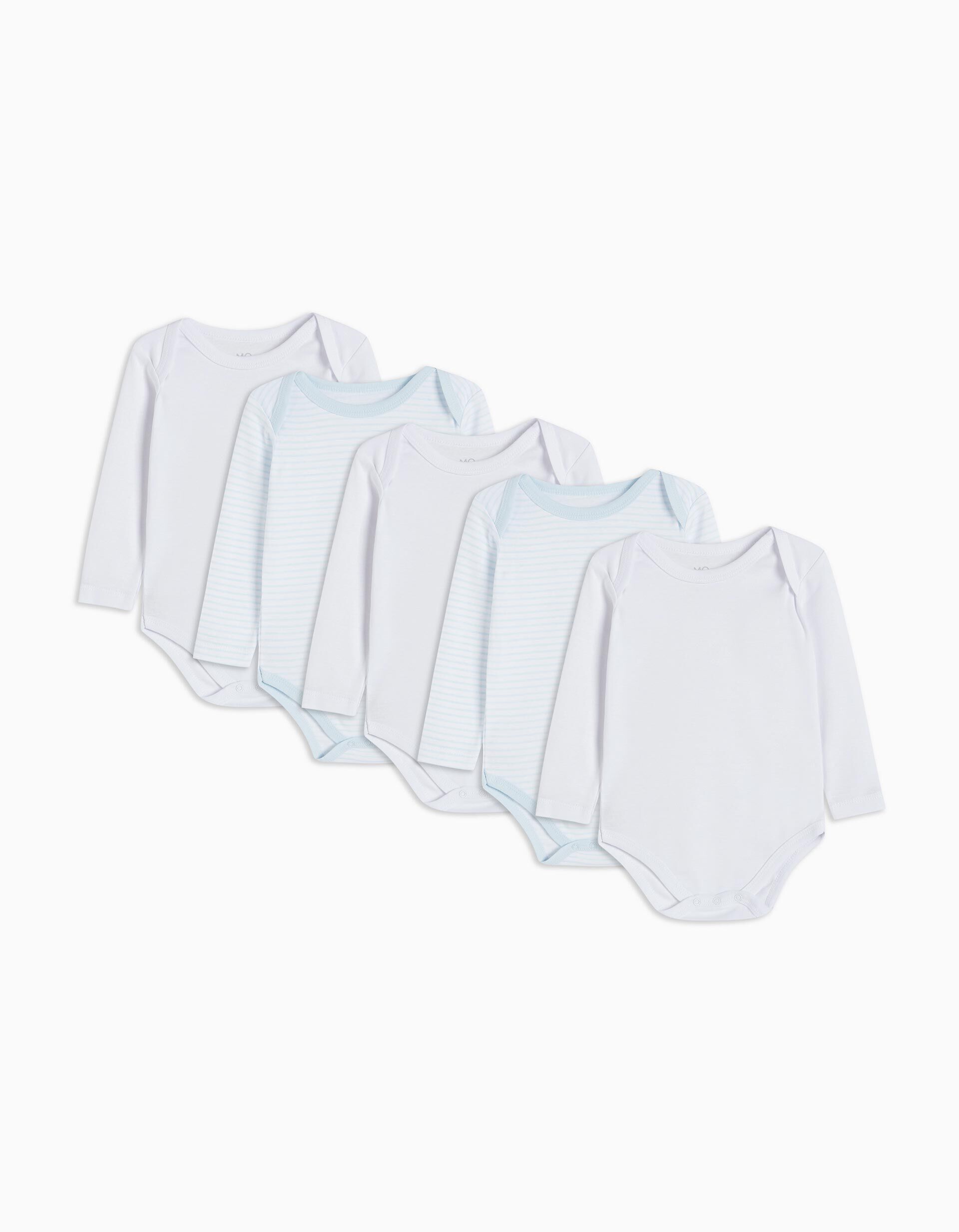 Comprar Online Pack 5 Long Sleeve Bodies, Baby Boy, Multicolor