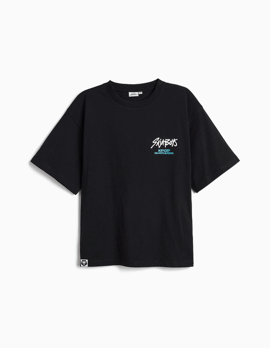 Comprar Online T-shirt 'KPop Demon Hunters', Menino, Preto