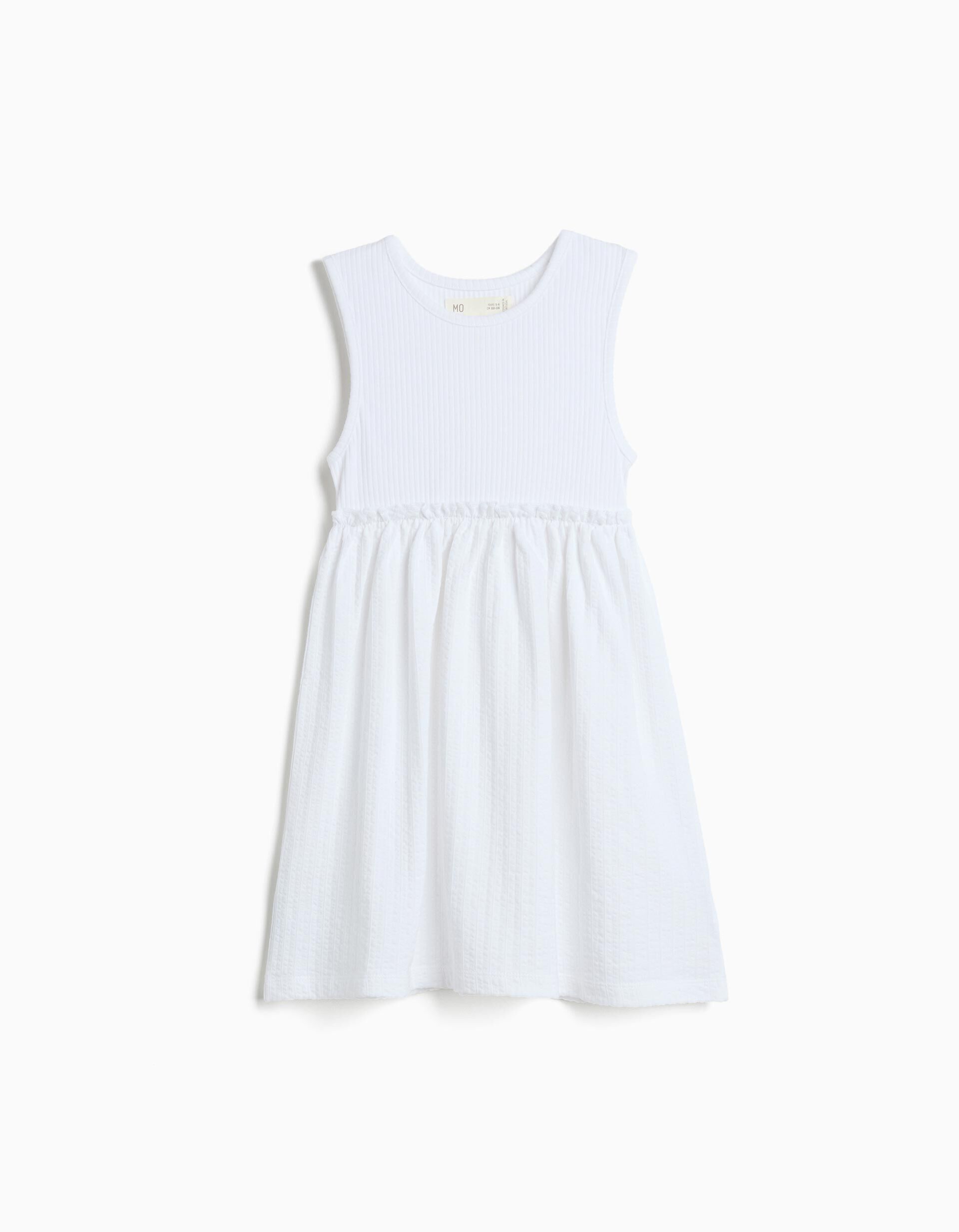 Vestido, Menina, Branco