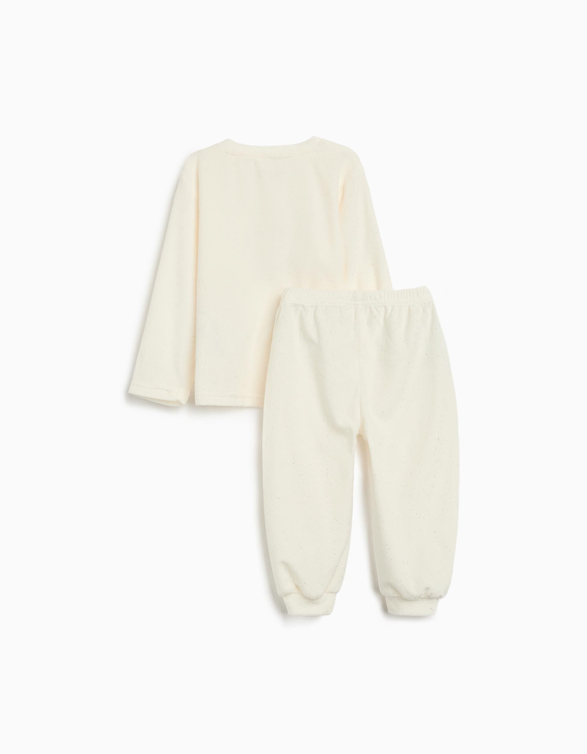 Comprar Online Pijama Veludo, Menina, Bege Claro