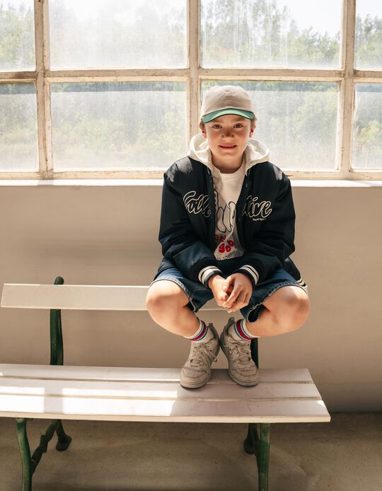 Comprar Online Bomber Com Capuz, Menino, Azul Escuro