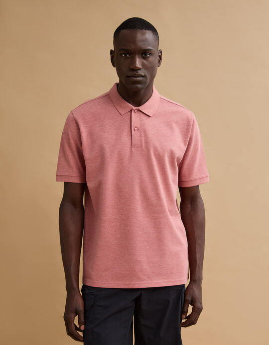 Comprar Online Polo Piquet, Homem, Rosa Claro