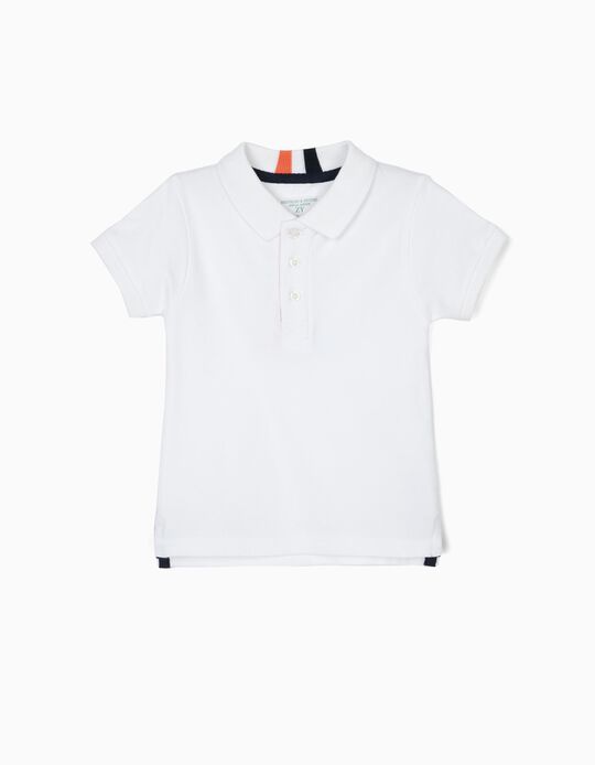 Polo para Beb&eacute; Menino 'B&S', Branco