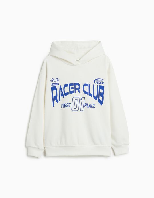 Comprar Online Sweatshirt de Felpa Capuz, Menino, Branco