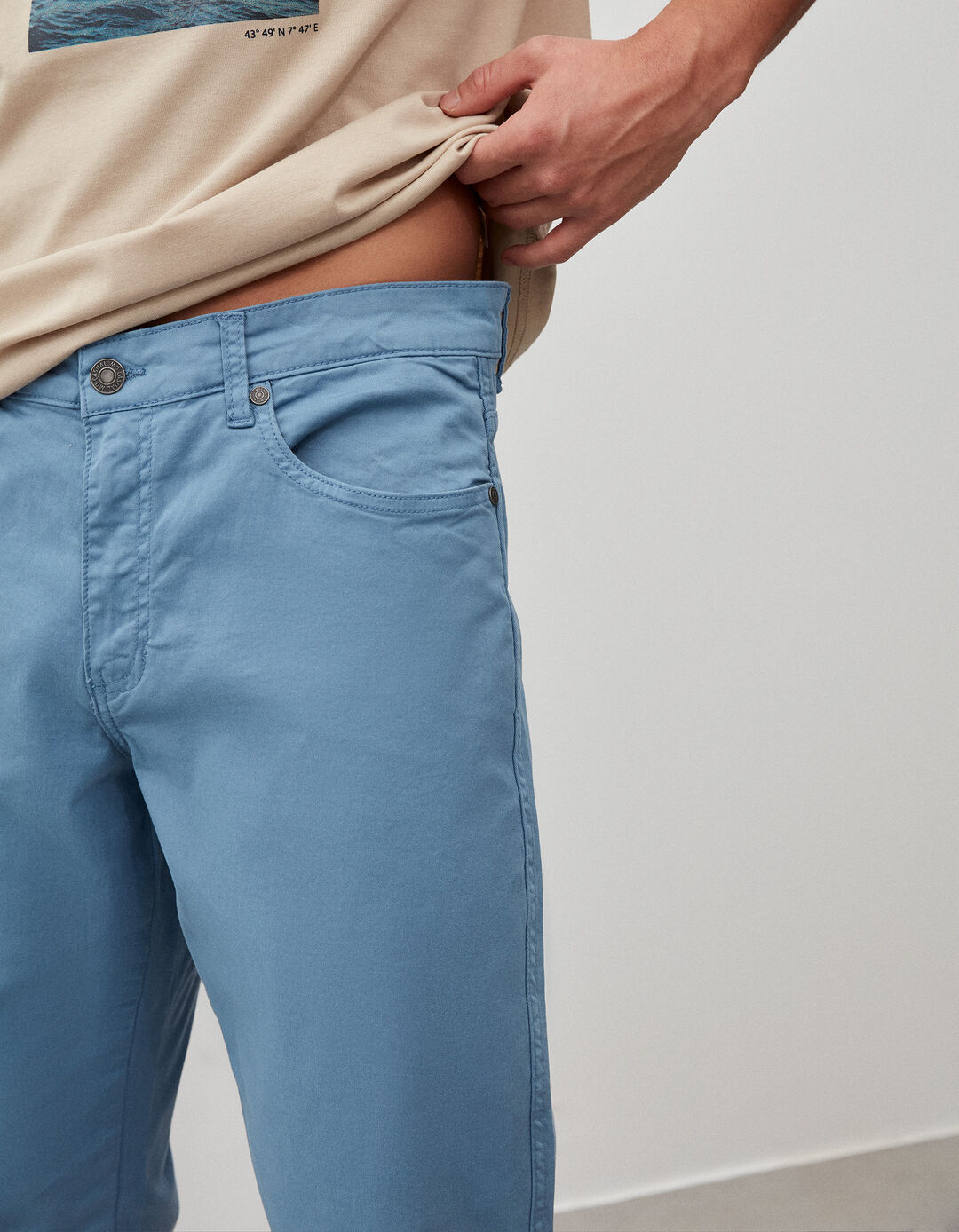 'Slim fit' pants, Man, Blue