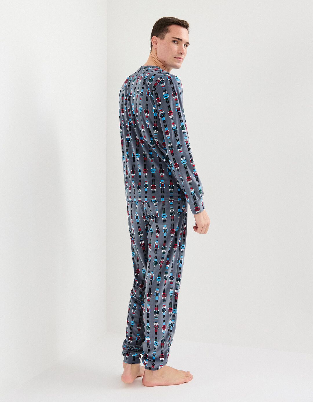Pijama, Homem, Cinzento