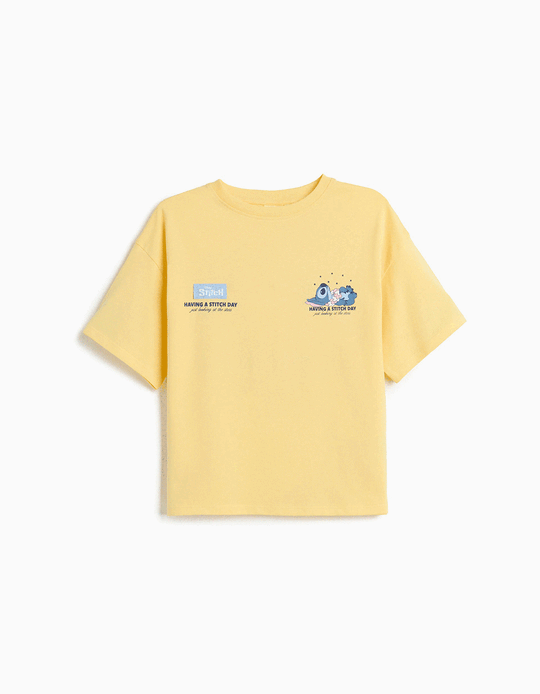 Comprar Online T-shirt 'Stitch' &copy;Disney, Menina, Amarelo Claro