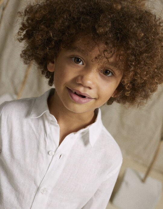 Comprar Online Classic Long Sleeve Shirt for Boys, White