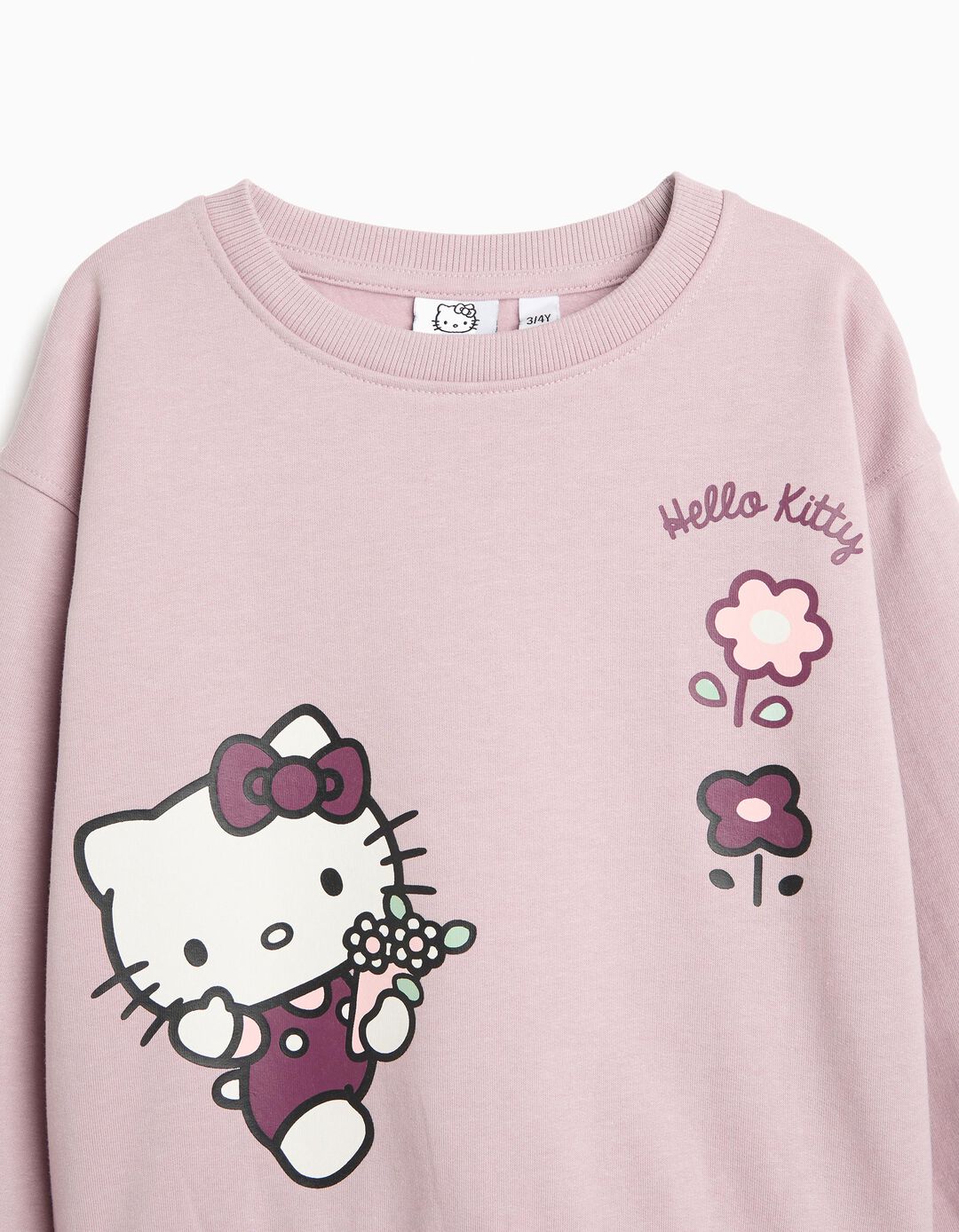 Sweatshirt 'Hello Kitty', Menina, Rosa Claro