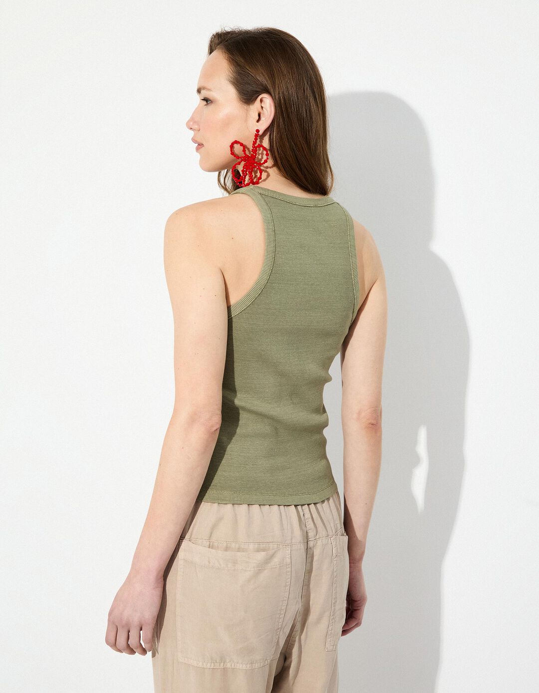 Tank Top, Mulher, Verde
