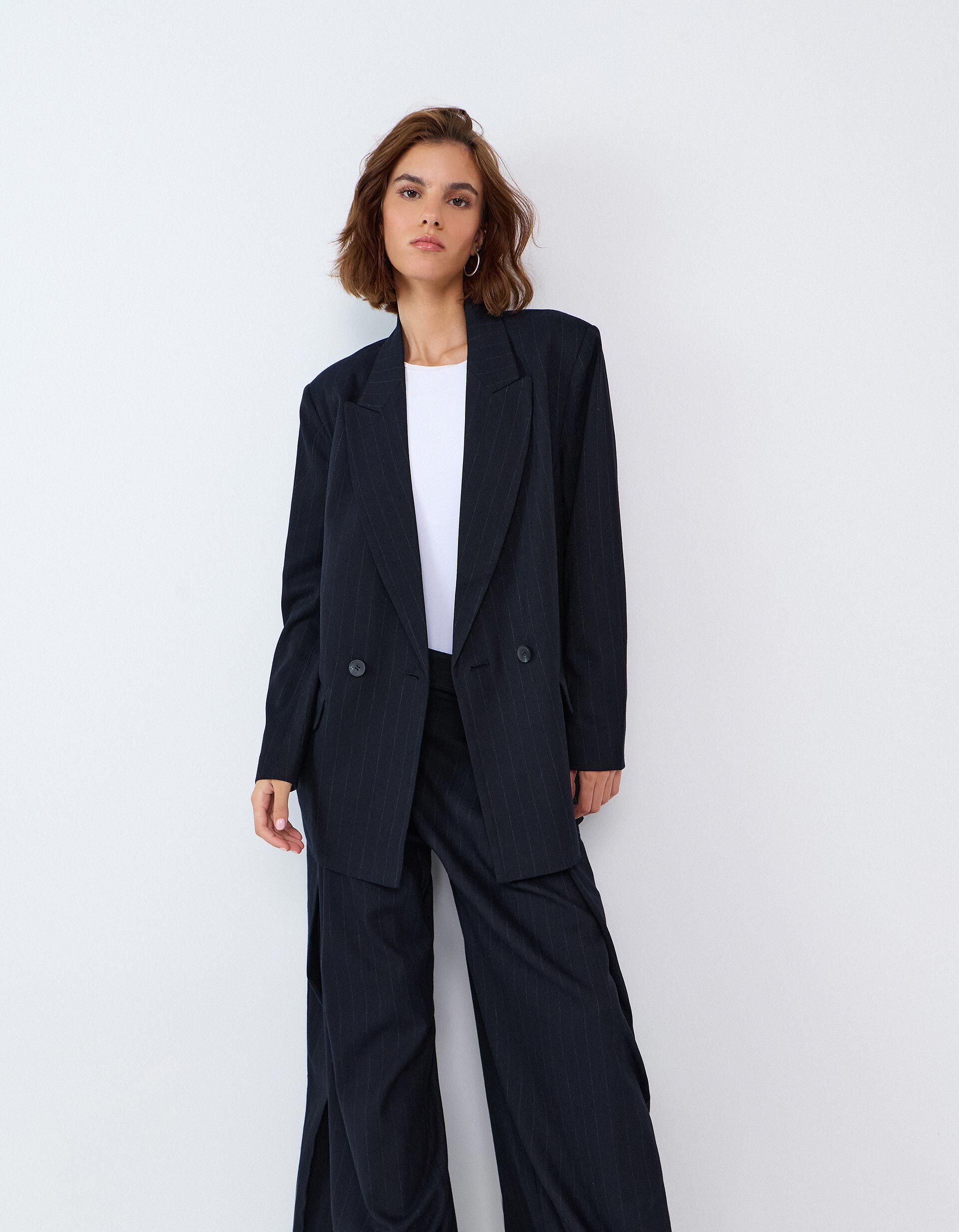 Comprar Online Blazer Oversize, Mulher, Azul Escuro