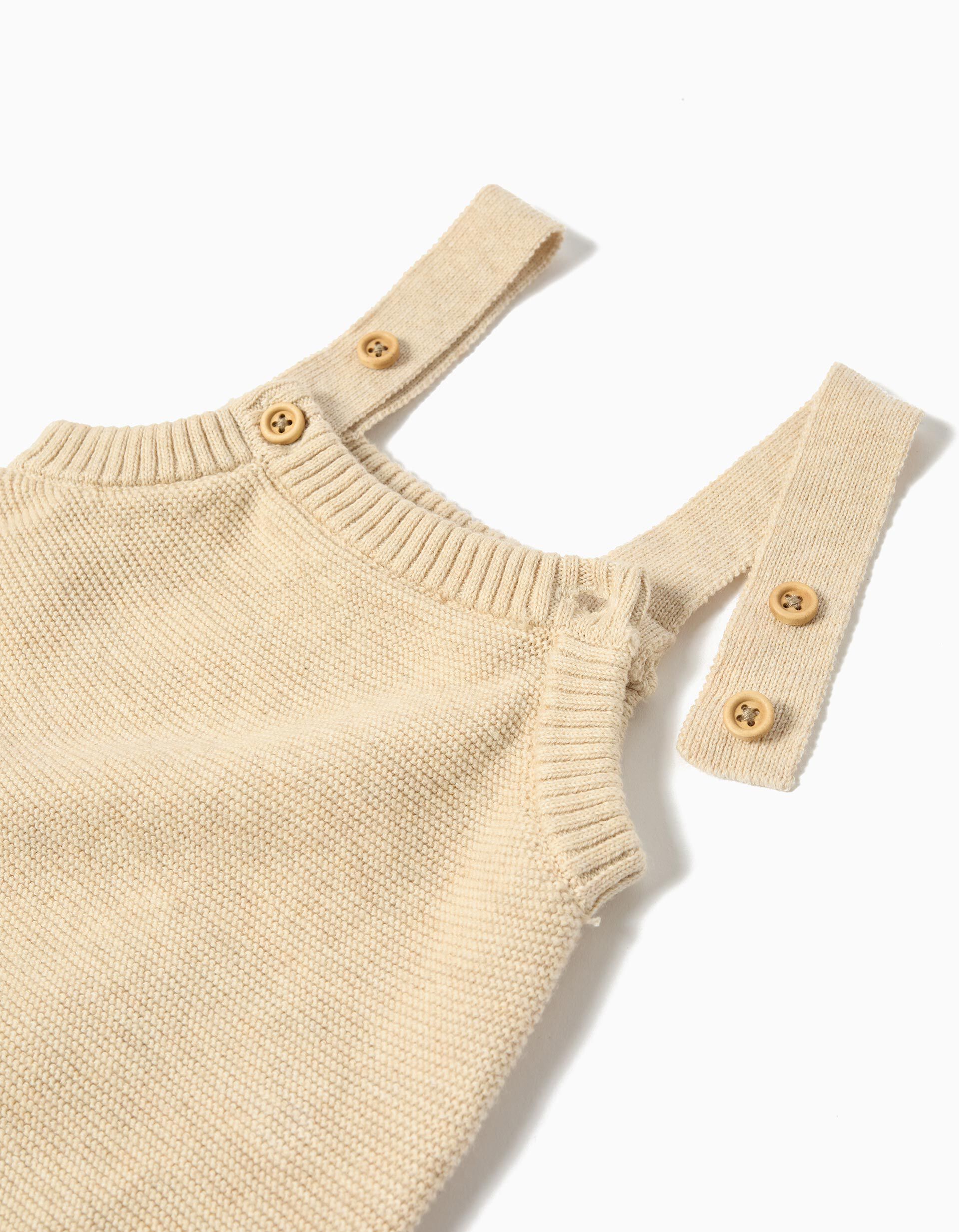 Comprar Online Macac&atilde;o de Malha, Rec&eacute;m-Nascido, Bege Claro