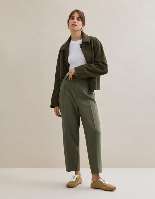 Comprar Online Cal&ccedil;as, Mulher, Verde Escuro