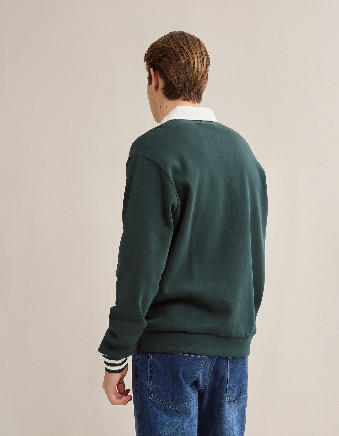 Polo, Homem, Verde Escuro