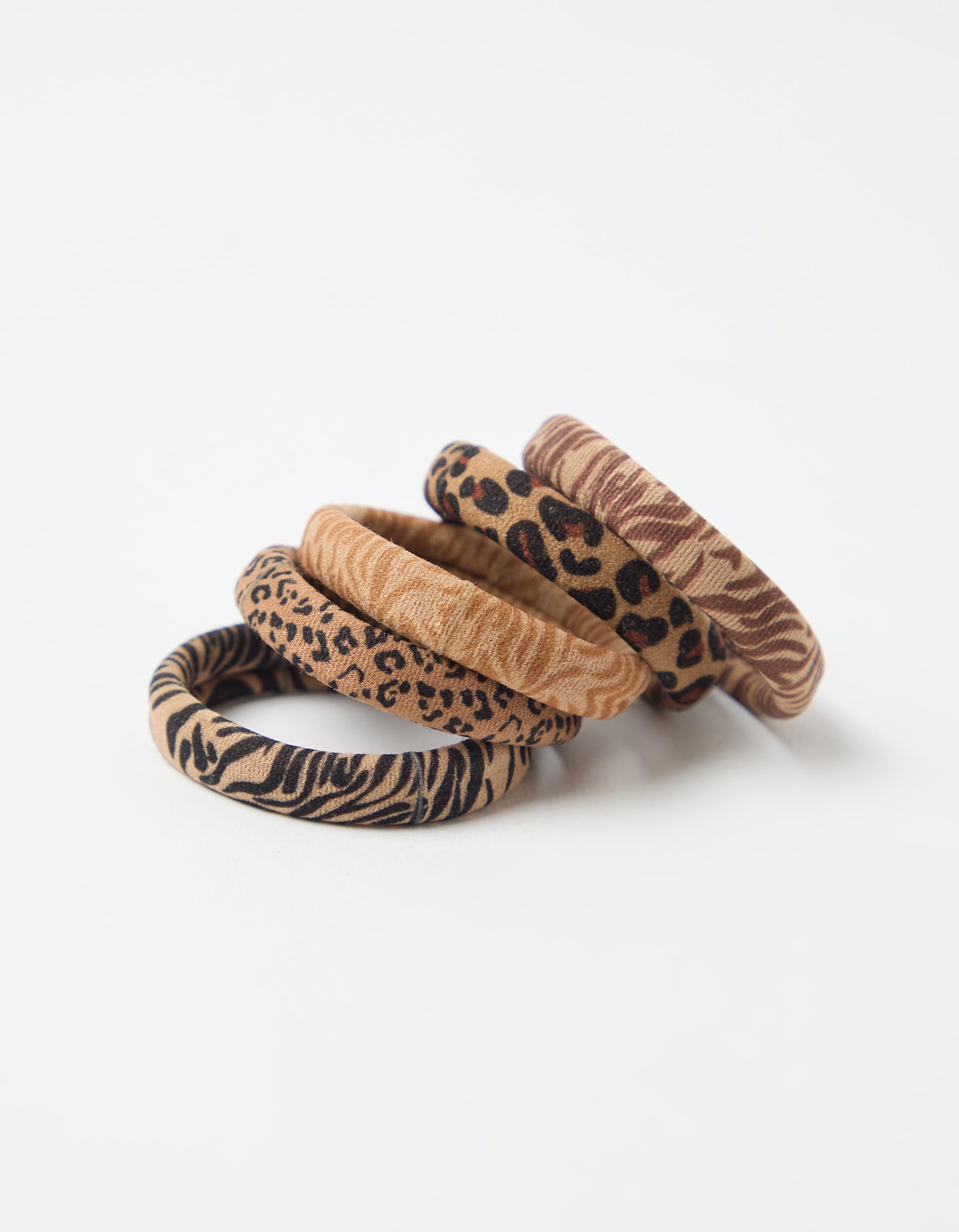 Comprar Online Pack 5 El&aacute;sticos, Mulher, Castanho