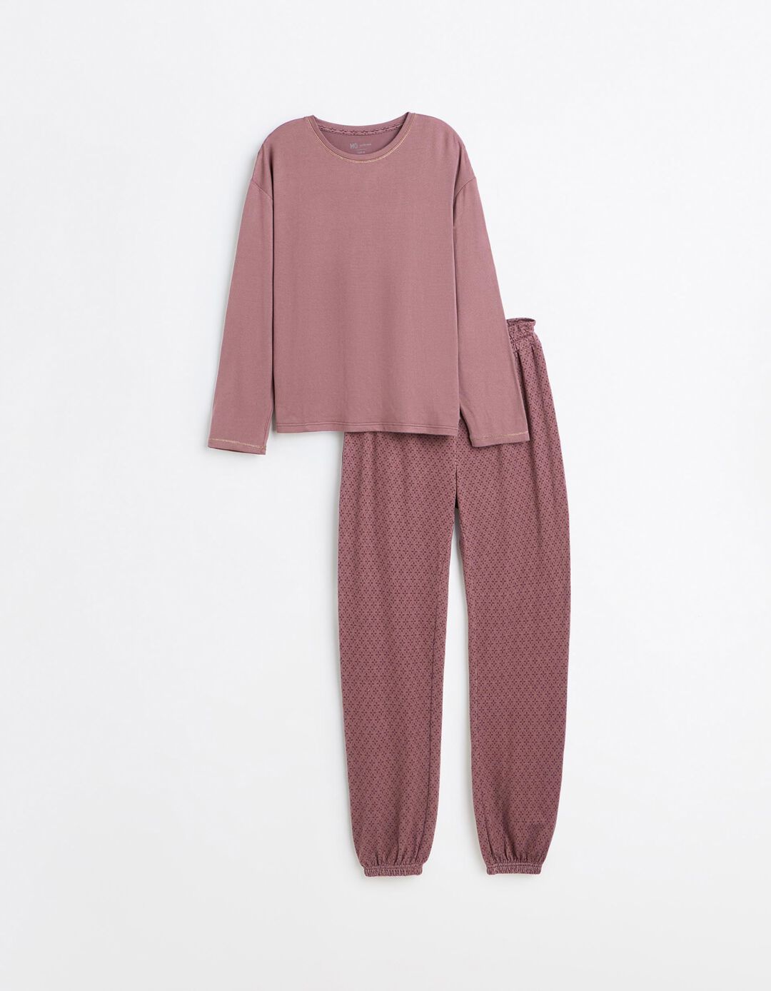 Pijama De Malha, Mulher, Rosa Escuro