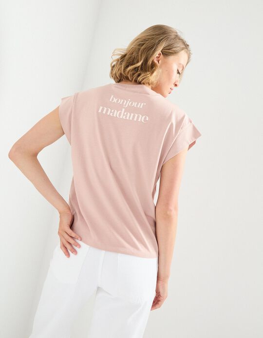 Comprar Online T-shirt Print, Mulher, Rosa Claro