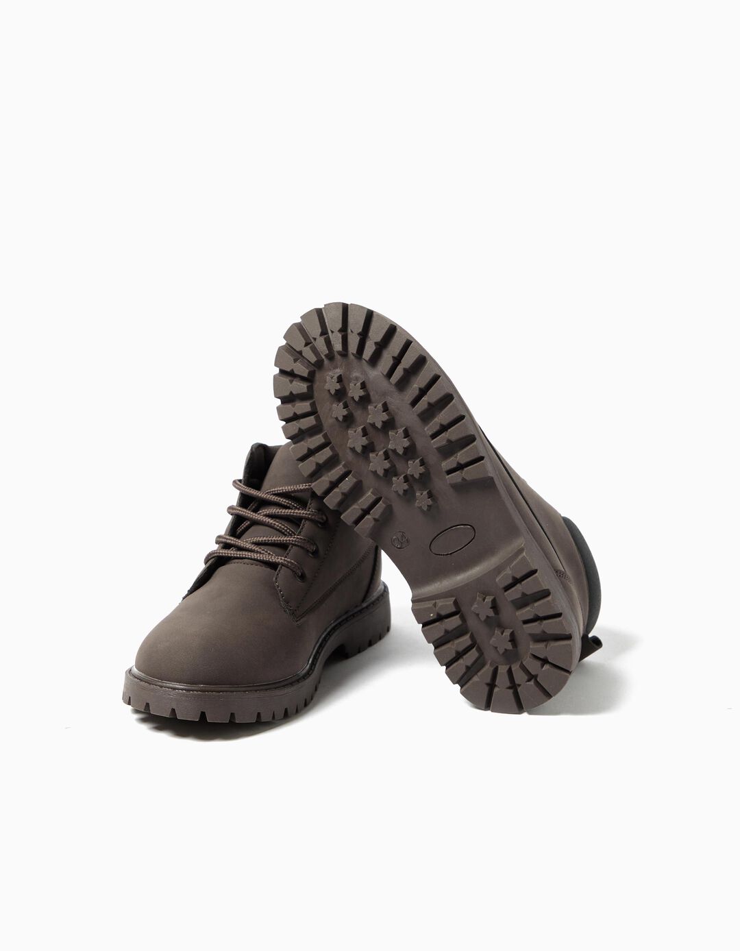 Botas, Menino, Castanho