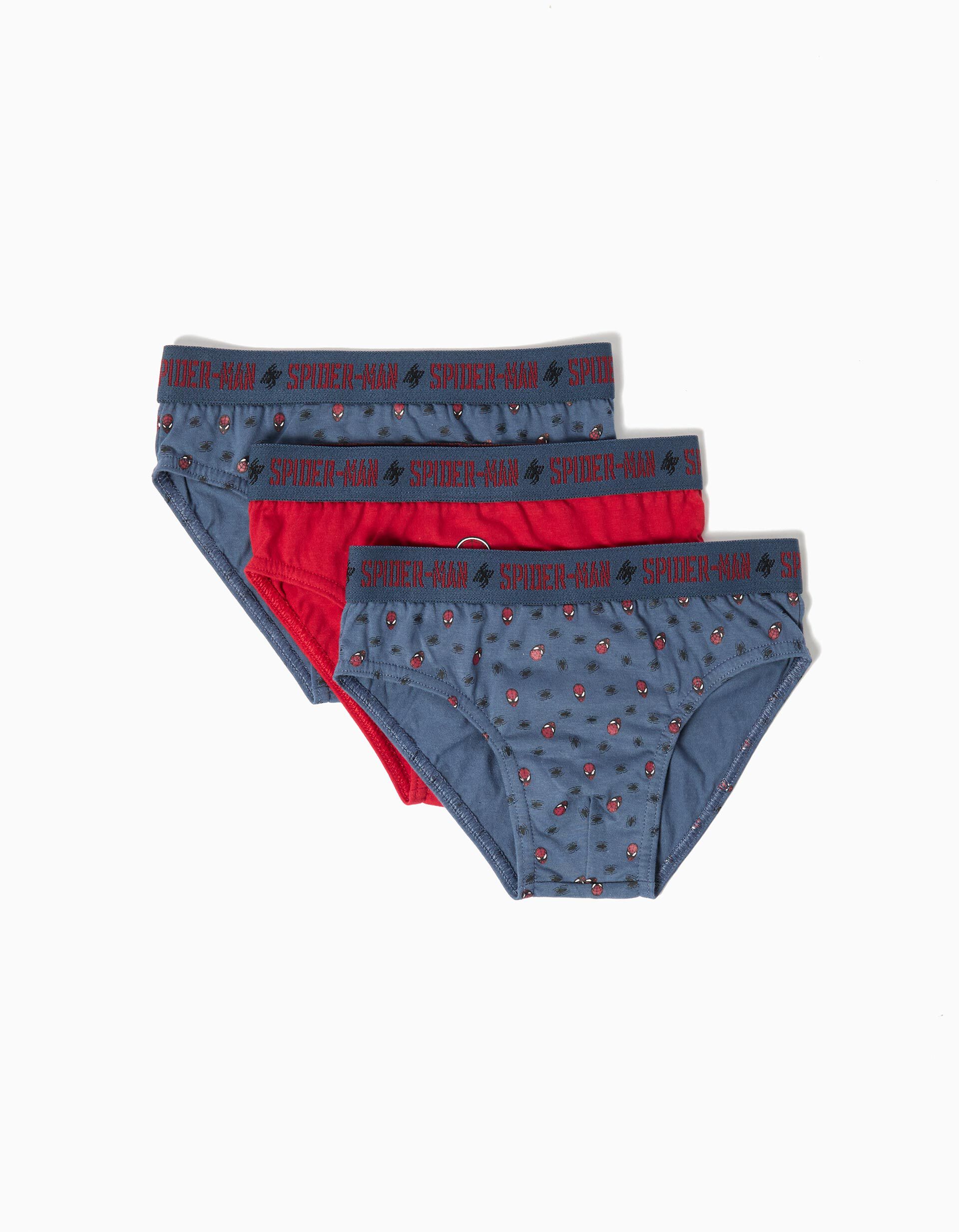 Comprar Online Pack 3 Cuecas 'Spider-Man', Menino, Azul