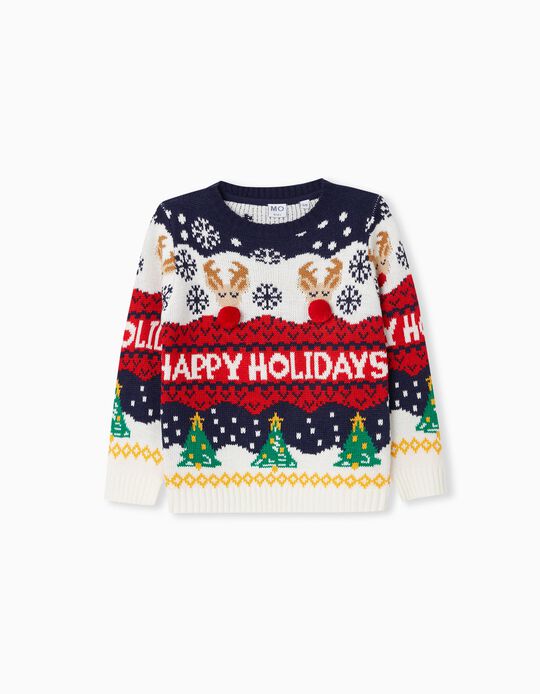 Christmas' Knitted Jumper, Boys, Multicolour