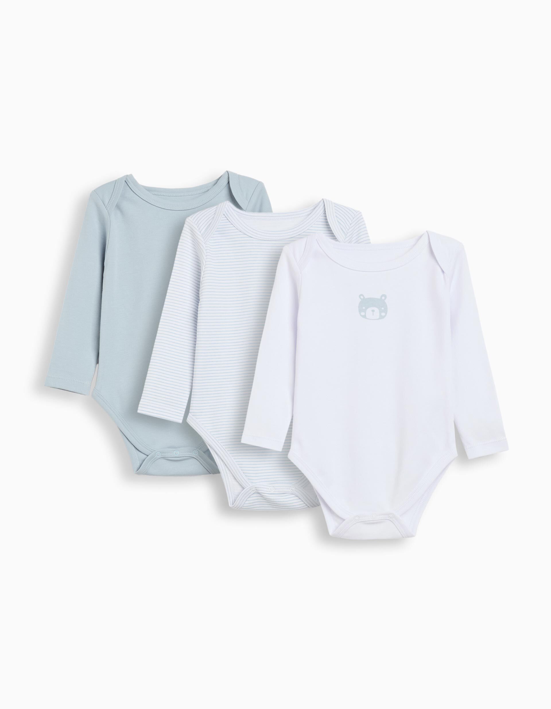 Comprar Online Pack 3  Bodies de Manga Comprida, Menino, Multicor