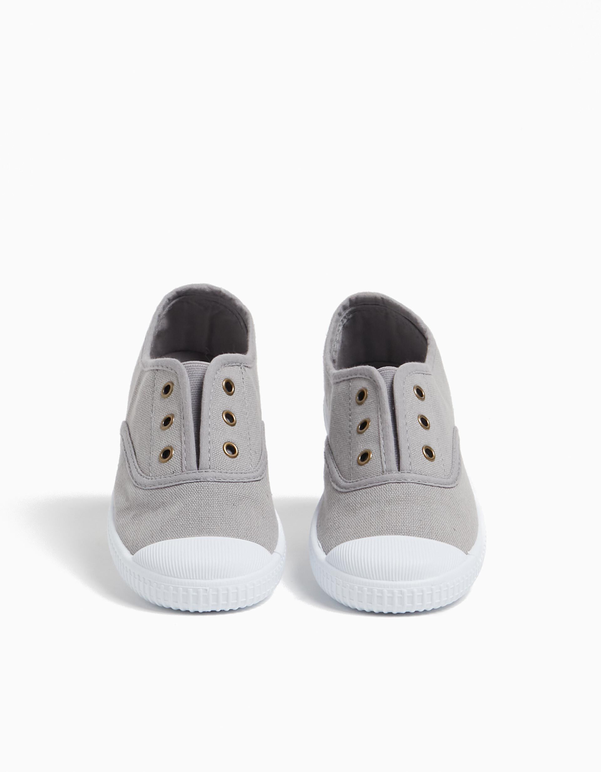 Comprar Online Lace-up Canvas Sneakers, Boy, Gray