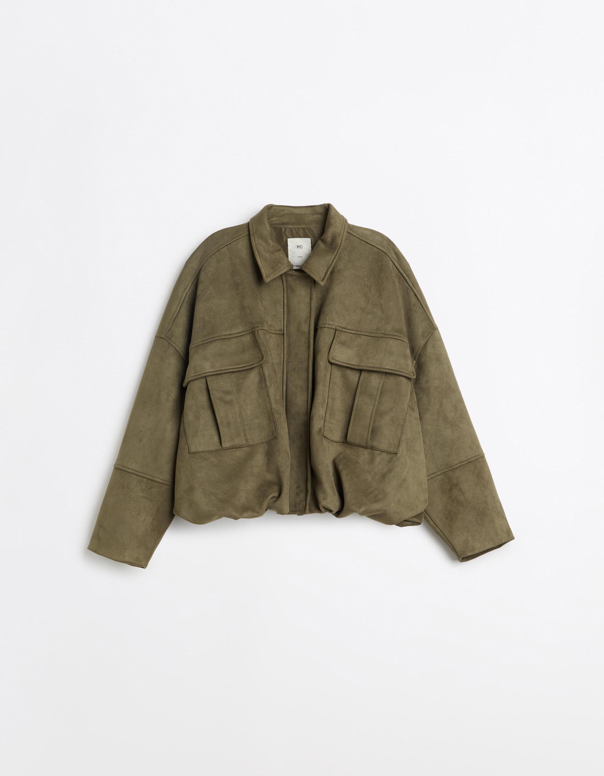 Comprar Online Casaco Efeito Camur&ccedil;a, Mulher, Verde
