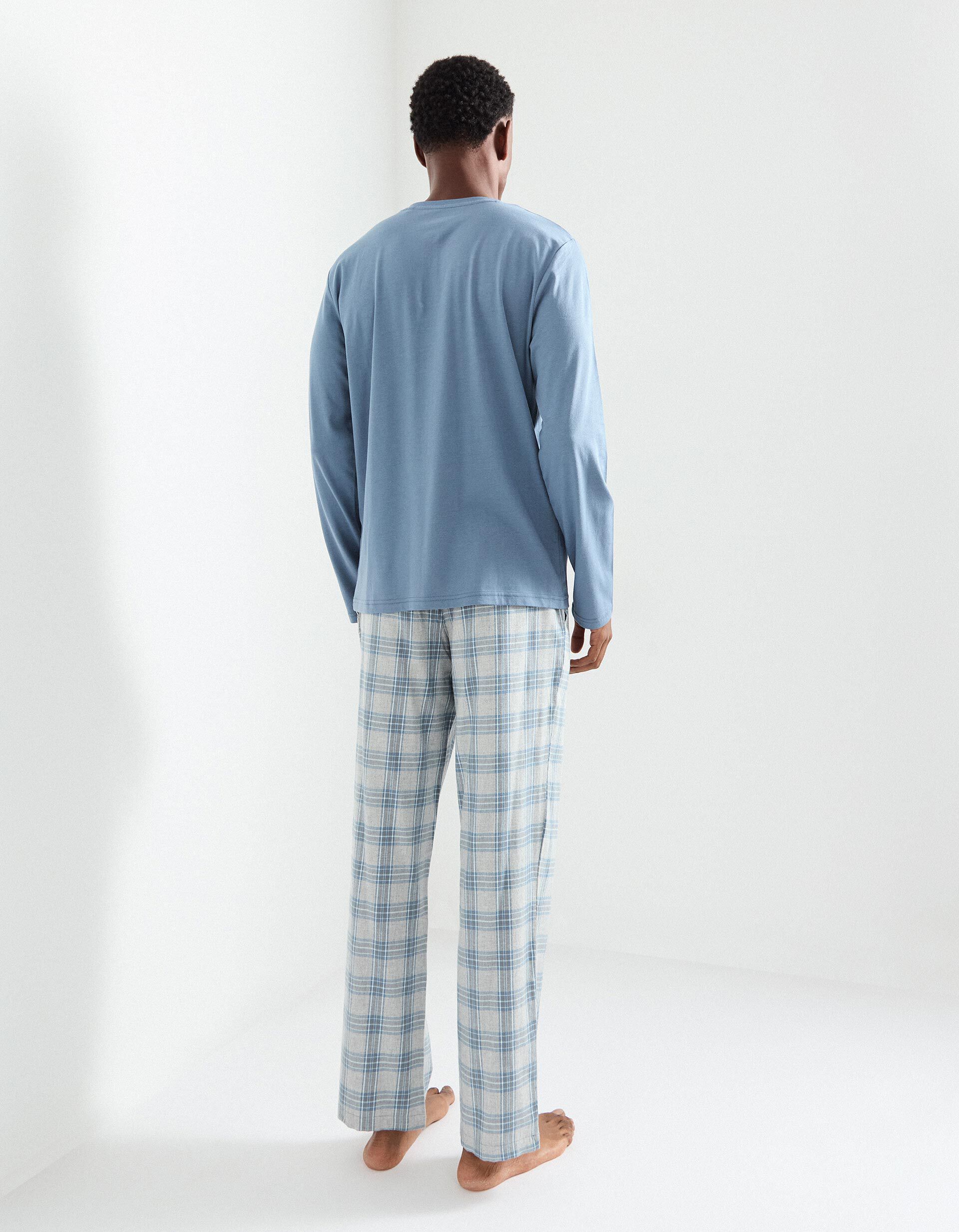 Comprar Online Pijama Xadrez, Homem, Azul 