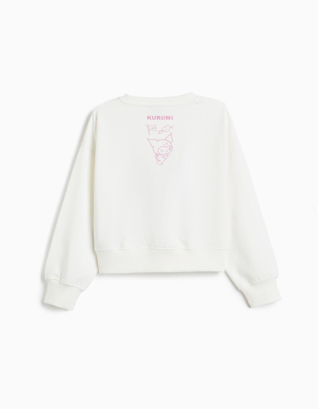 Sweatshirt Cardada 'Kuromi', Menina, Branco